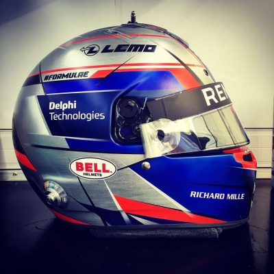 Nico Prost helmet - Formula E 2018